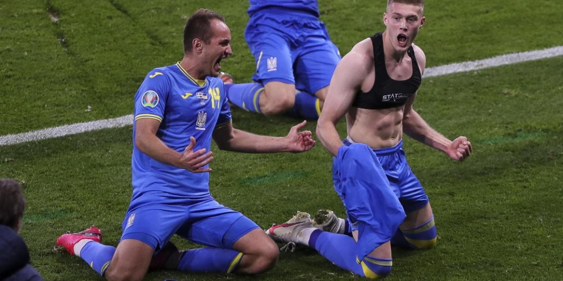 烏克蘭在今屆歐國盃十六強中成功「絕殺」瑞典。/泰晤士報