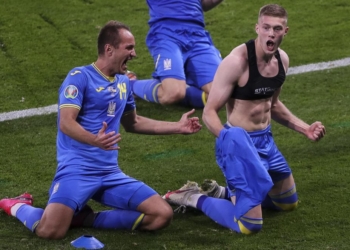 烏克蘭在今屆歐國盃十六強中成功「絕殺」瑞典。／泰晤士報